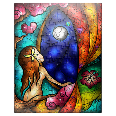 puzzleplate I Miss You Stained Glass - Mandie Manzano 100 Jigsaw Puzzle