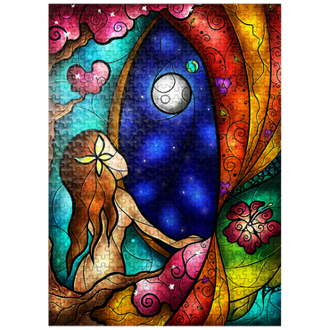 puzzleplate I Miss You Stained Glass 500 Jigsaw Puzzle