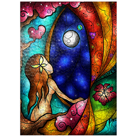 puzzleplate I Miss You Stained Glass 500 Jigsaw Puzzle