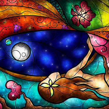 I Miss You Stained Glass 500 Jigsaw Puzzle 3D Modell