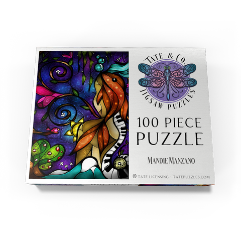Do You Remember When we Met Stained Glass - Mandie Manzano 100 Jigsaw Puzzle box view3