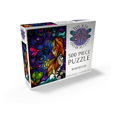 Do You Remember When we Met Stained Glass 500 Jigsaw Puzzle box view2