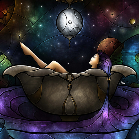 Worlds Away Stained Glass 1000 Jigsaw Puzzle 3D Modell