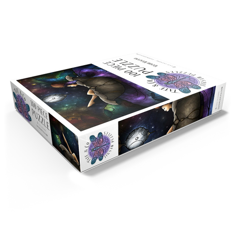 Worlds Away Stained Glass - Mandie Manzano 100 Jigsaw Puzzle box view1