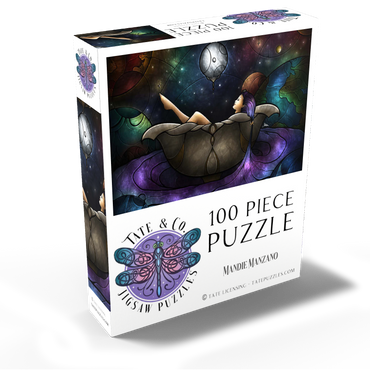 Worlds Away Stained Glass - Mandie Manzano 100 Jigsaw Puzzle box view2