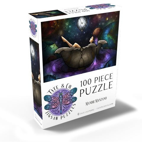 Worlds Away Stained Glass - Mandie Manzano 100 Jigsaw Puzzle box view2