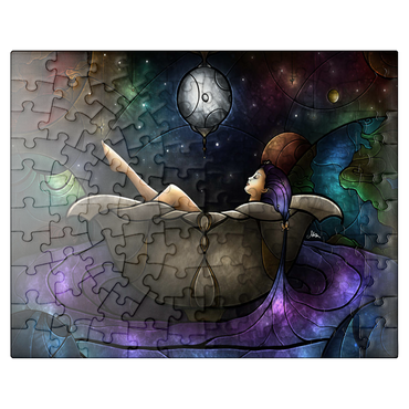 puzzleplate Worlds Away Stained Glass - Mandie Manzano 100 Jigsaw Puzzle