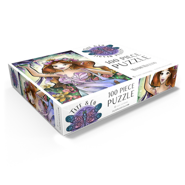 Flora the Fairy of Spring Stained Glass - Mandie Manzano 100 Jigsaw Puzzle box view1