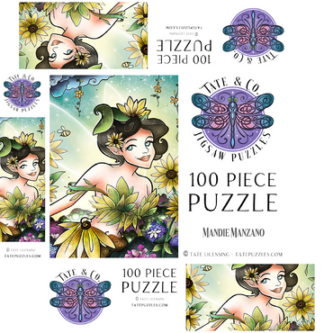 Cyrus the Fairy of Summer - Mandie Manzano 100 Jigsaw Puzzle box 3D Modell