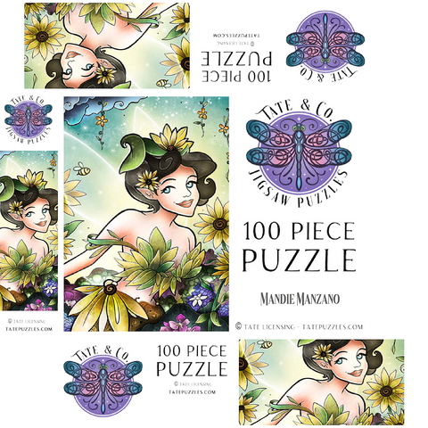 Cyrus the Fairy of Summer - Mandie Manzano 100 Jigsaw Puzzle box 3D Modell