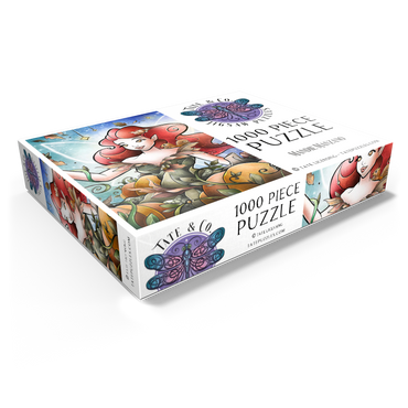 Hazel the Fairy of Autumn Stained Glass 1000 Jigsaw Puzzle box view1