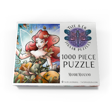 Hazel the Fairy of Autumn Stained Glass 1000 Jigsaw Puzzle box view3