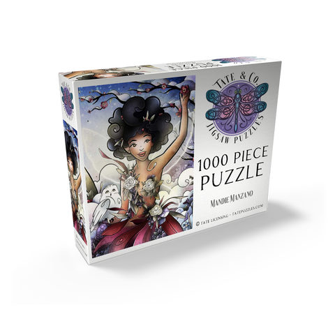 Eira the Fairy of Winter Stained Glass 1000 Jigsaw Puzzle box view2