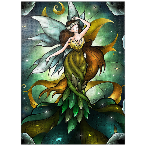 puzzleplate Midsummers Storm Stained Glass 1000 Jigsaw Puzzle