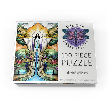 The Wells of Salvation Stained Glass - Mandie Manzano 100 Jigsaw Puzzle box view3