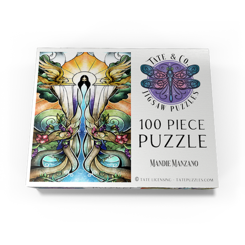 The Wells of Salvation Stained Glass - Mandie Manzano 100 Jigsaw Puzzle box view3