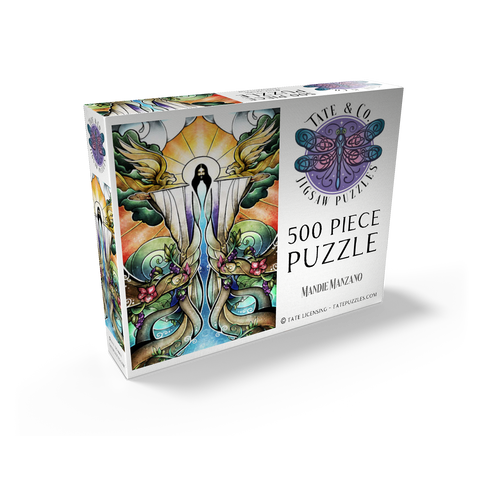 The Wells of Salvation Stained Glass 500 Jigsaw Puzzle box view2