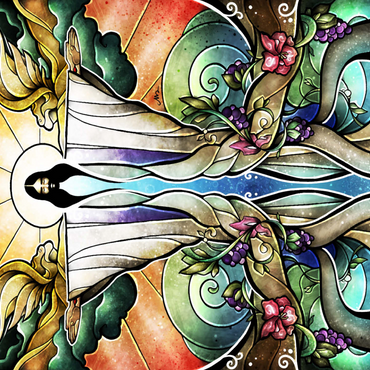 The Wells of Salvation Stained Glass 500 Jigsaw Puzzle 3D Modell