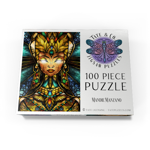 Nefertiri Stained Glass - Mandie Manzano 100 Jigsaw Puzzle box view3
