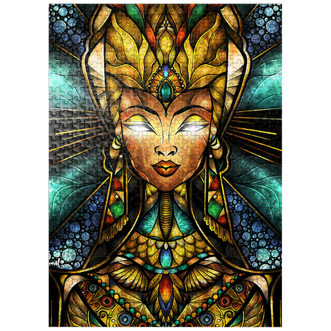 puzzleplate Nefertiri Stained Glass 500 Jigsaw Puzzle