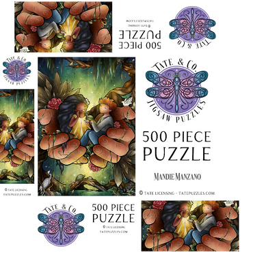 Love One Another Stained Glass 500 Jigsaw Puzzle box 3D Modell