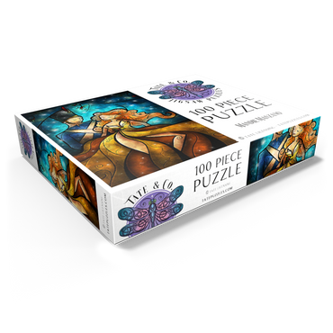 The Tin Soldier & His Ballerina Stained Glass - Mandie Manzano 100 Jigsaw Puzzle box view1