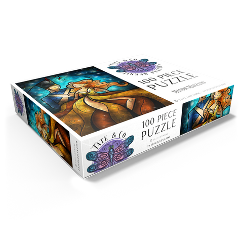 The Tin Soldier & His Ballerina Stained Glass - Mandie Manzano 100 Jigsaw Puzzle box view1