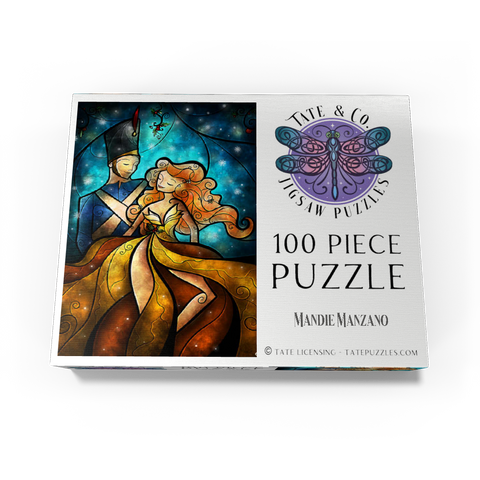 The Tin Soldier & His Ballerina Stained Glass - Mandie Manzano 100 Jigsaw Puzzle box view3