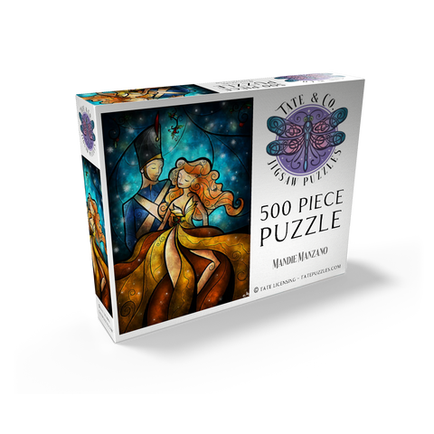 The Tin Soldier & His Ballerina Stained Glass 500 Jigsaw Puzzle box view2