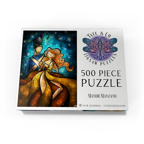 The Tin Soldier & His Ballerina Stained Glass 500 Jigsaw Puzzle box view3