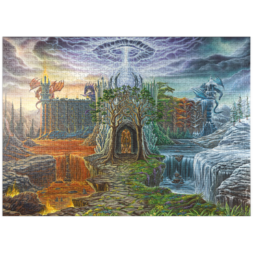 puzzleplate Dragon Lord's Lair - Ed Beard Jr 1000 Jigsaw Puzzle