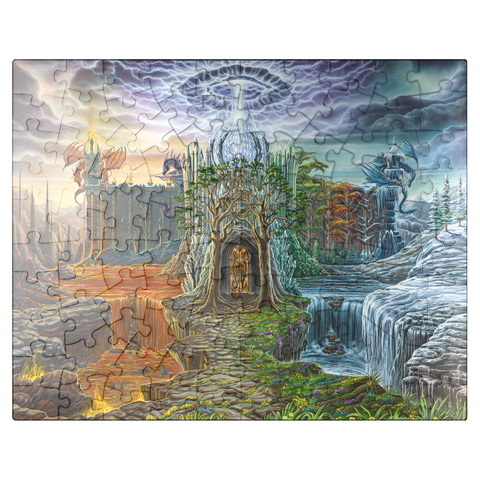 puzzleplate Dragon Lord's Lair - Ed Beard Jr 100 Jigsaw Puzzle