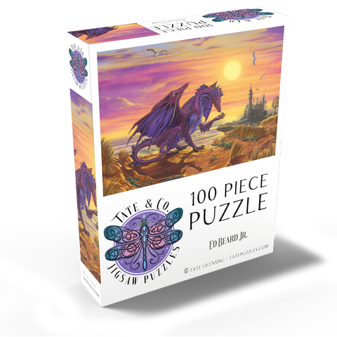 Treasure By The Shore Dragon - Ed Beard Jr 100 Jigsaw Puzzle box view2