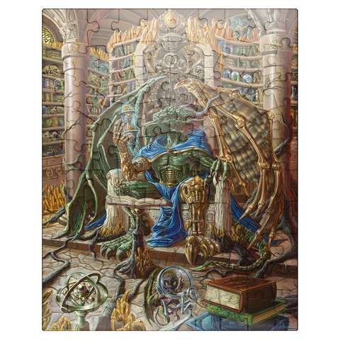 puzzleplate Kairos The Archivist Dragon - Ed Beard Jr 100 Jigsaw Puzzle