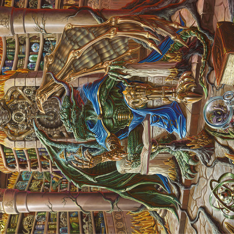 Kairos The Archivist Dragon - Ed Beard Jr 100 Jigsaw Puzzle 3D Modell