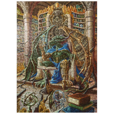 puzzleplate Kairos The Archivist Dragon - Ed Beard Jr 500 Jigsaw Puzzle