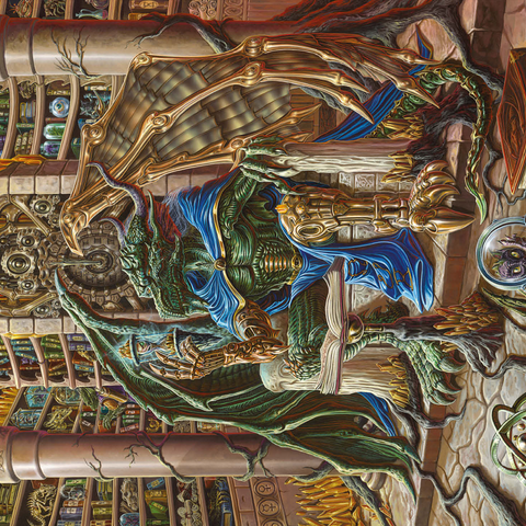 Kairos The Archivist Dragon - Ed Beard Jr 500 Jigsaw Puzzle 3D Modell