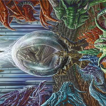 Etherrum Dragon Egg - Ed Beard Jr 500 Jigsaw Puzzle 3D Modell