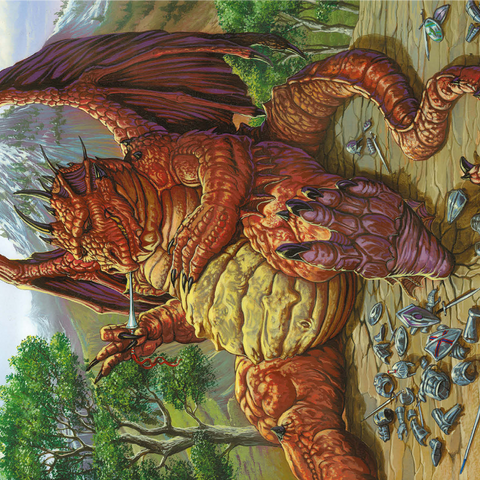 Lunch with a Toothpick Dragon - Ed Beard Jr 1000 Jigsaw Puzzle 3D Modell