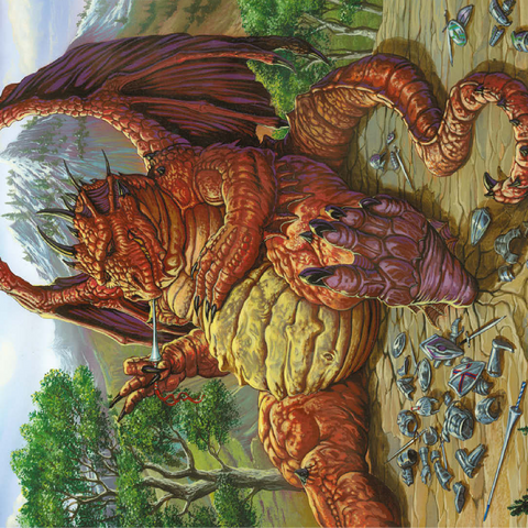 Lunch with a Toothpick Dragon - Ed Beard Jr 100 Jigsaw Puzzle 3D Modell