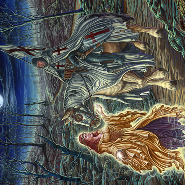 Perilous Forest Knight - Ed Beard Jr 1000 Jigsaw Puzzle 3D Modell