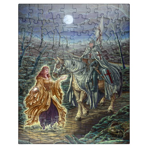 puzzleplate Perilous Forest Knight - Ed Beard Jr 100 Jigsaw Puzzle