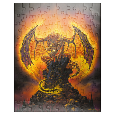 puzzleplate Harbinger of Fire Dragon - Ed Beard Jr 100 Jigsaw Puzzle