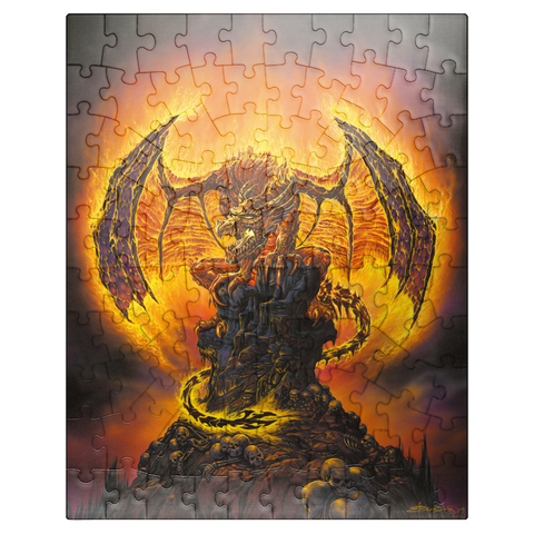 puzzleplate Harbinger of Fire Dragon - Ed Beard Jr 100 Jigsaw Puzzle