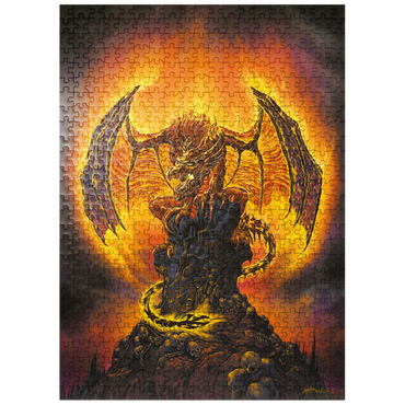 puzzleplate Harbinger of Fire Dragon - Ed Beard Jr 500 Jigsaw Puzzle