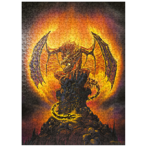 puzzleplate Harbinger of Fire Dragon - Ed Beard Jr 500 Jigsaw Puzzle