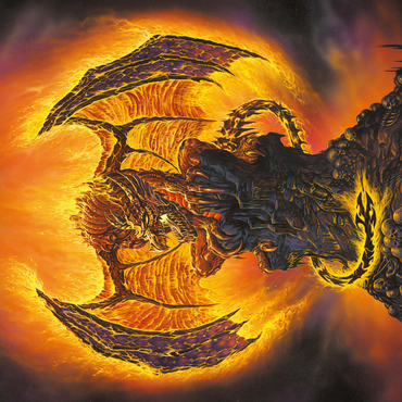 Harbinger of Fire Dragon - Ed Beard Jr 500 Jigsaw Puzzle 3D Modell