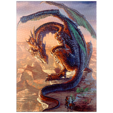 puzzleplate Bravery Misplaced Dragon - Ed Beard Jr 1000 Jigsaw Puzzle