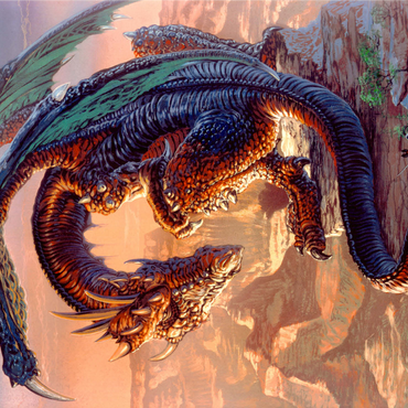 Bravery Misplaced Dragon - Ed Beard Jr 1000 Jigsaw Puzzle 3D Modell