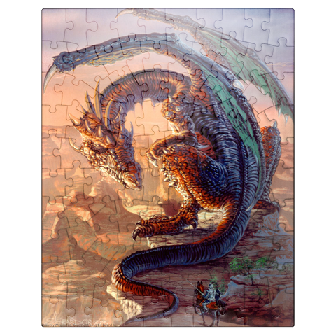 puzzleplate Bravery Misplaced Dragon - Ed Beard Jr 100 Jigsaw Puzzle
